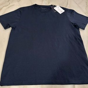 NWT Denim & Flower Navy Blue Tee Sz L